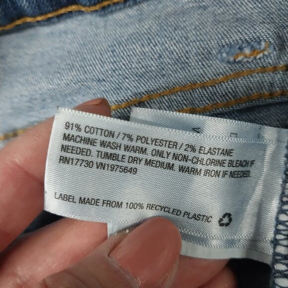 3037 Size 10 Universal Thread Upcycled Ruffle Leg Jeans - Picture 7 of 7